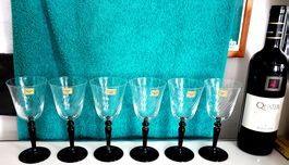 Vintage Kristall-Gläser 3x6er Set neu