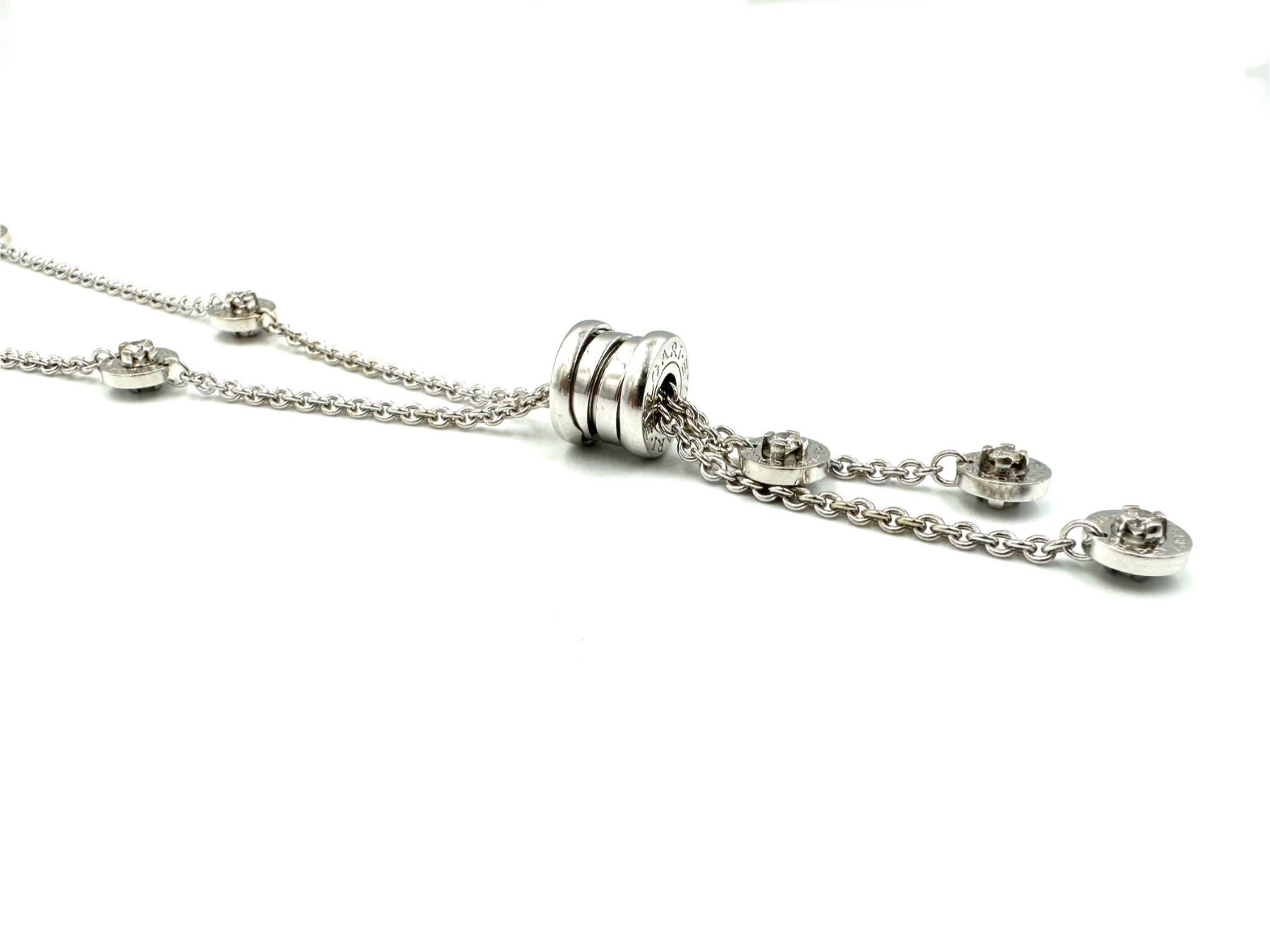 Bulgari Catenine: BVLGARI. Collier "Bzero1" or blanc 18K et diamants – Usato da Renens VD venduto da Diademe.sarl 3