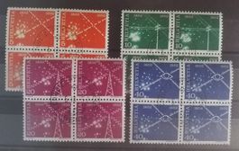 3956) 309-12, Werbemarken 1952, ET im 4-Block Kt. 100.-++