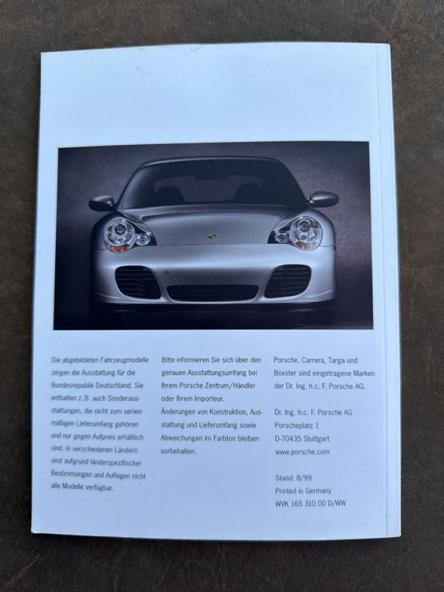 Porsche Documenti: Prospekt: Porsche 996 Turbo - deutsch – Usato da Wolfwil venduto da Rolex1 5
