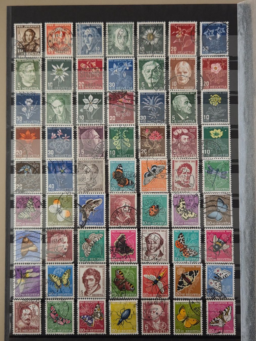Tutti i francobolli: Briefmarken Pro Juventute und Pro Patria – Usato da Wilen b. Wollerau venduto da 4banger 1
