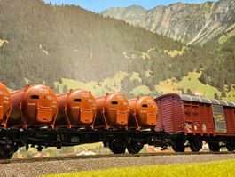 Set SBB Güterwagen _ Für Güter die Bahn & Containertragwagen