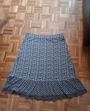 Jupe Heine taupe/Rock Heine Taupefarbe