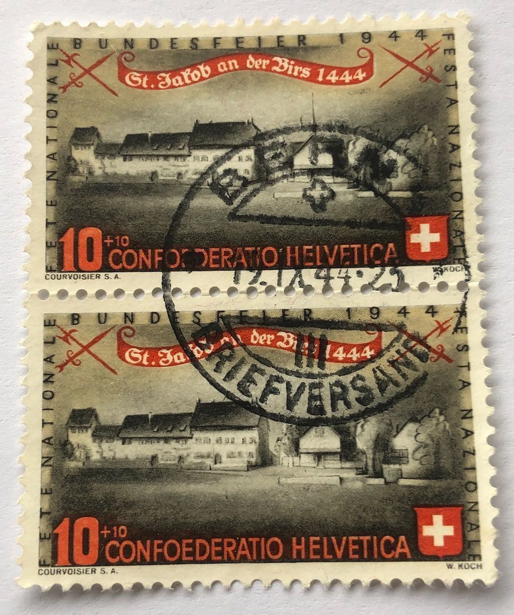 Tutti i francobolli: Nr.B 23 Paar mit Vollstempel Bern – Usato da Aarau venduto da Billa007