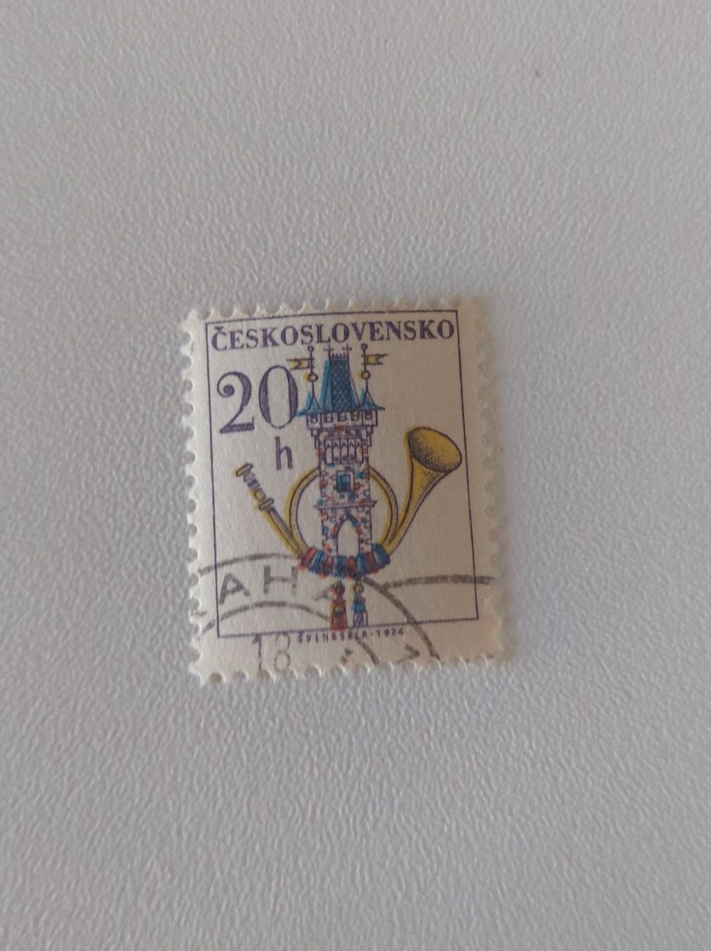 Tous les timbres: Tschechoslowakei Briefmarke 20h – D'occasion à Erlinsbach par pfunky