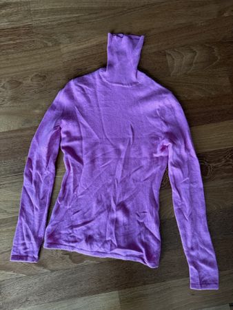 Rollkragenpullover Lord & Taylor Kaschmir rosa Grösse S