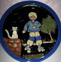 Wandteller Rollschuhfahrer Rheinfelder