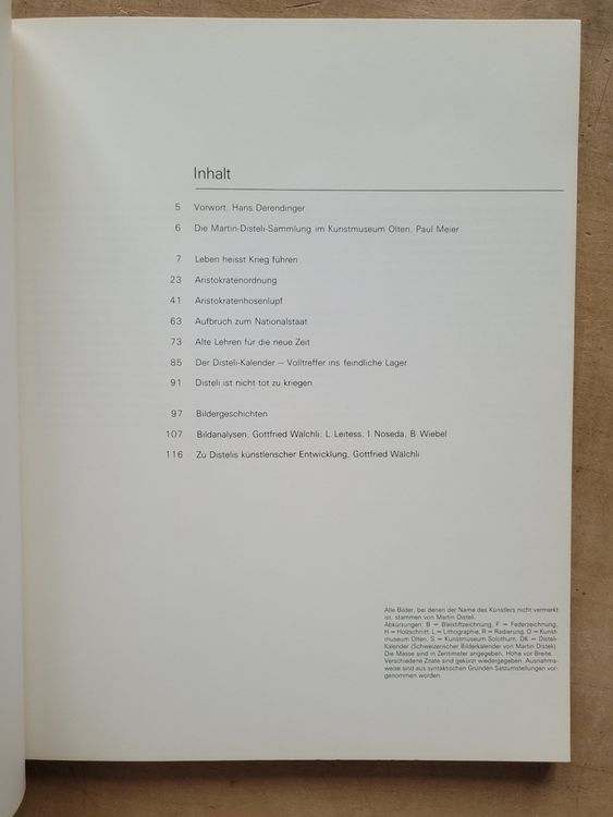 Martin Disteli (180244), Katalog Olten 1977, Karikatur Kaufen auf