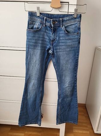 Mädchen Jeans  H&M Flared Leg Gr.140