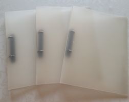 3 Stück Ordner/Ringbücher Farblos A4 3 cm