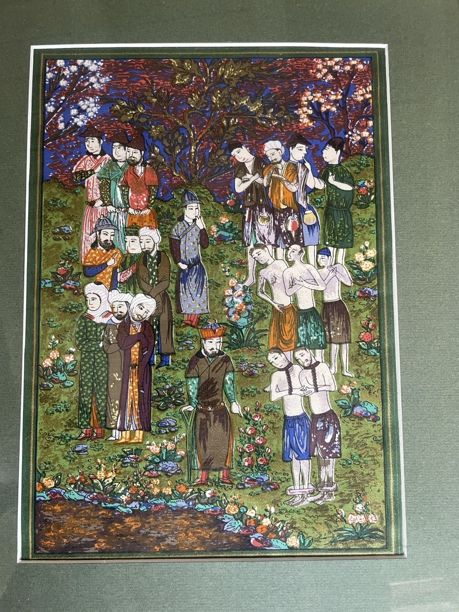 Dipinti: Tableau Ancien Tissu Persan – Usato da Vallamand venduto da Bricbracbroc82 3
