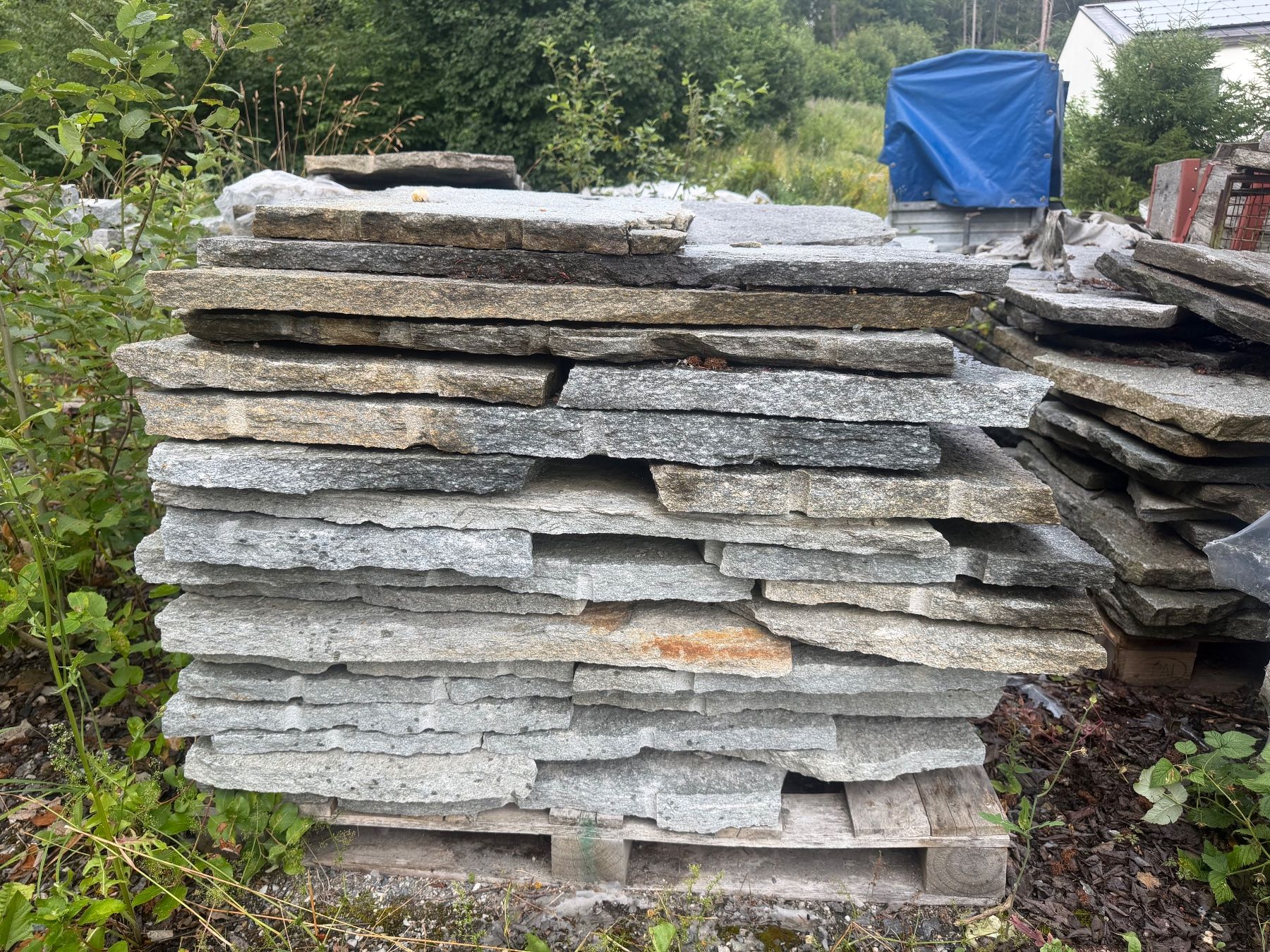 Revêtements de sol: Luserna Polygonalplatten (formwild) 8 Paletten – Neuf (Voir description) à Flims Dorf par inf_dj8q 2