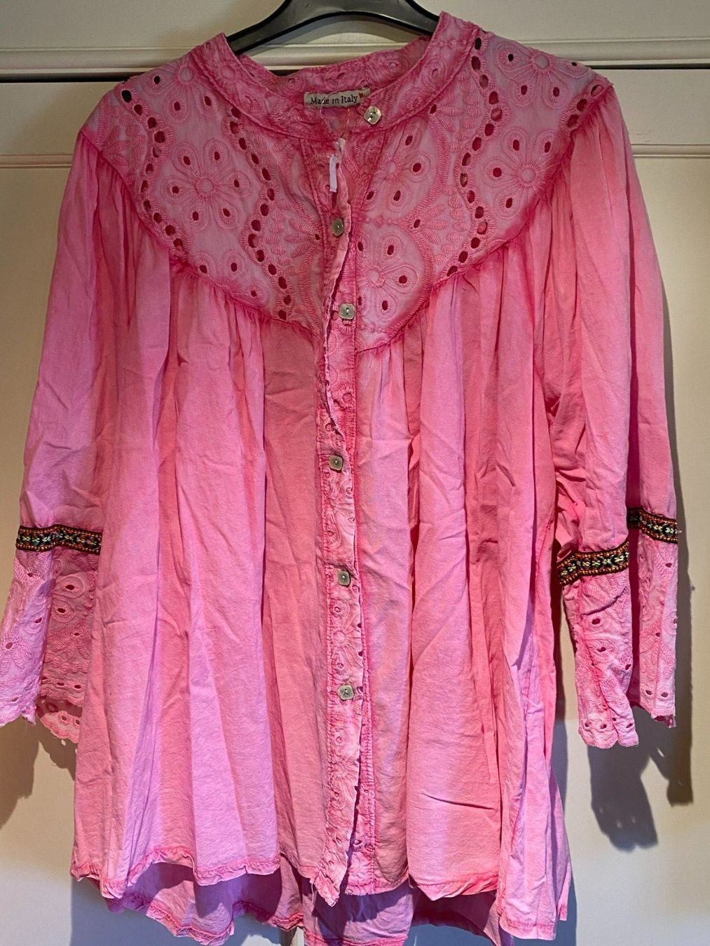 Camicette: DAMEN BLUSE PINK-MUSSELINSTOFF – Nuovo e nell'imballaggio originale da Meienried venduto da ManuelaBoutique 3