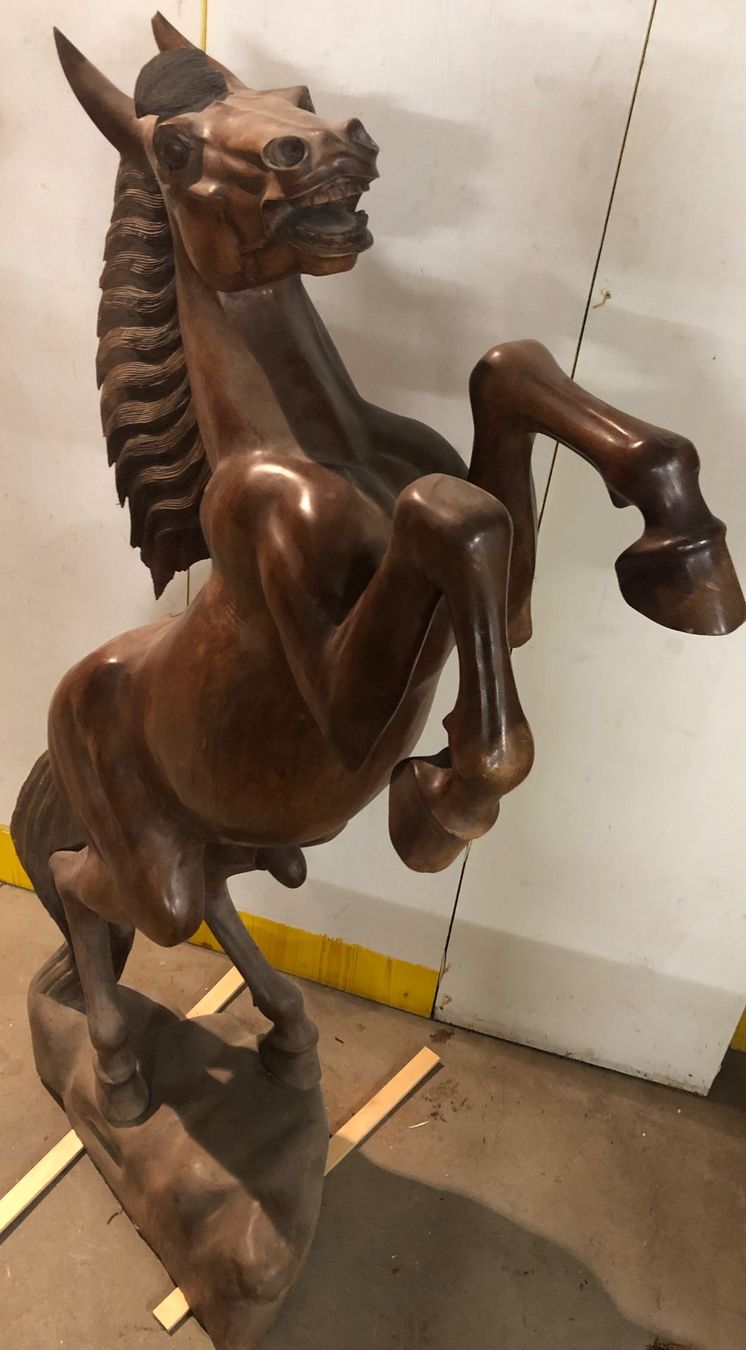 Articoli in legno: Pferd aus Teakholz Höhe 1.6 Meter – Nuovo (secondo la descrizione) da Muttenz venduto da -Fabio- 1