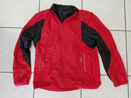 Crane Herren Laufjacke Gr. 50, Rot/Schwarz, Top Zustand!