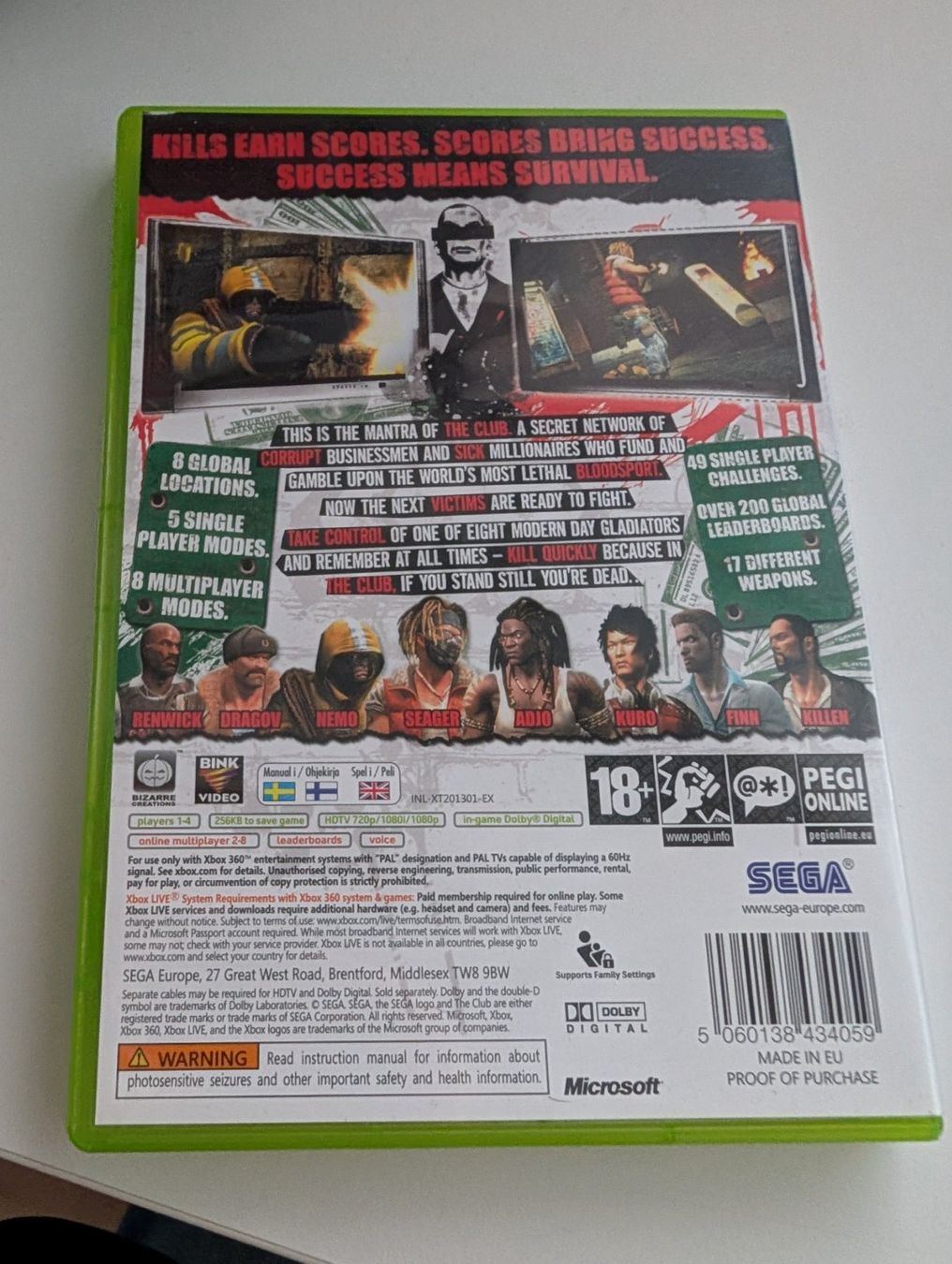 Microsoft Giochi: The Club - Xbox 360 Game - CIB – Usato da Hünenberg See venduto da SpecialEditionGaming 1