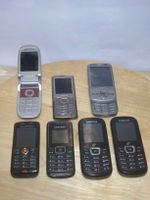 Lot de 7 téléphones portables anciens Nokia Samsung Sony
