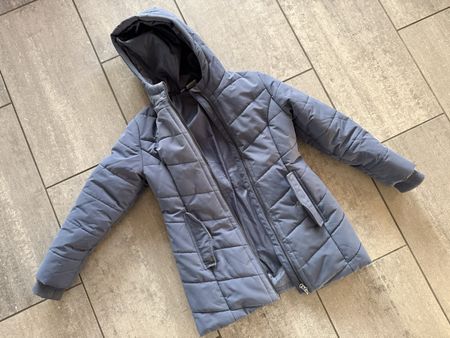 Winter Jacke Mantel Mädchen, Gr. 140 146 Top Zustand, Blau
