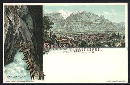 Litho Meiringen, Generalansicht, in der 