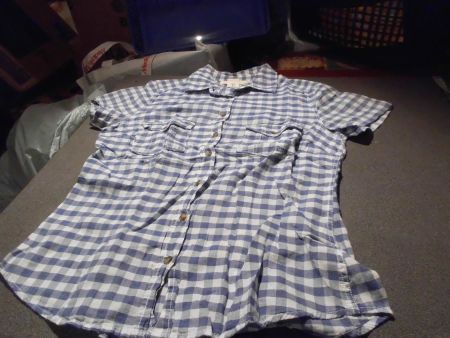 Bluse Grösse 36, H&M, blau/weiss kariert