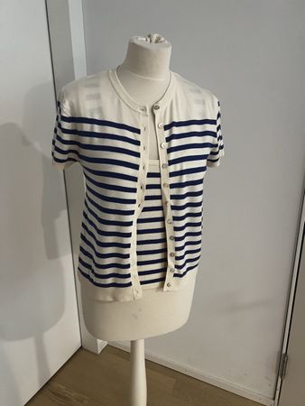 Gestreiftes Top und Cardigan, S Zara