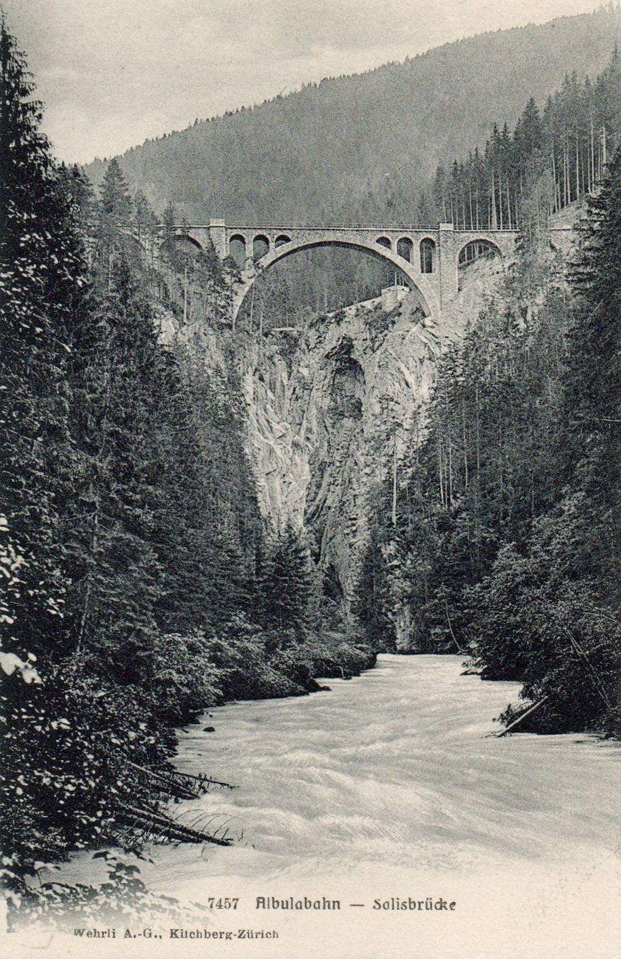 Cartoline postali: Albulabahn - Solisbrücke – Nuovo (secondo la descrizione) da Melano venduto da pisonsdro