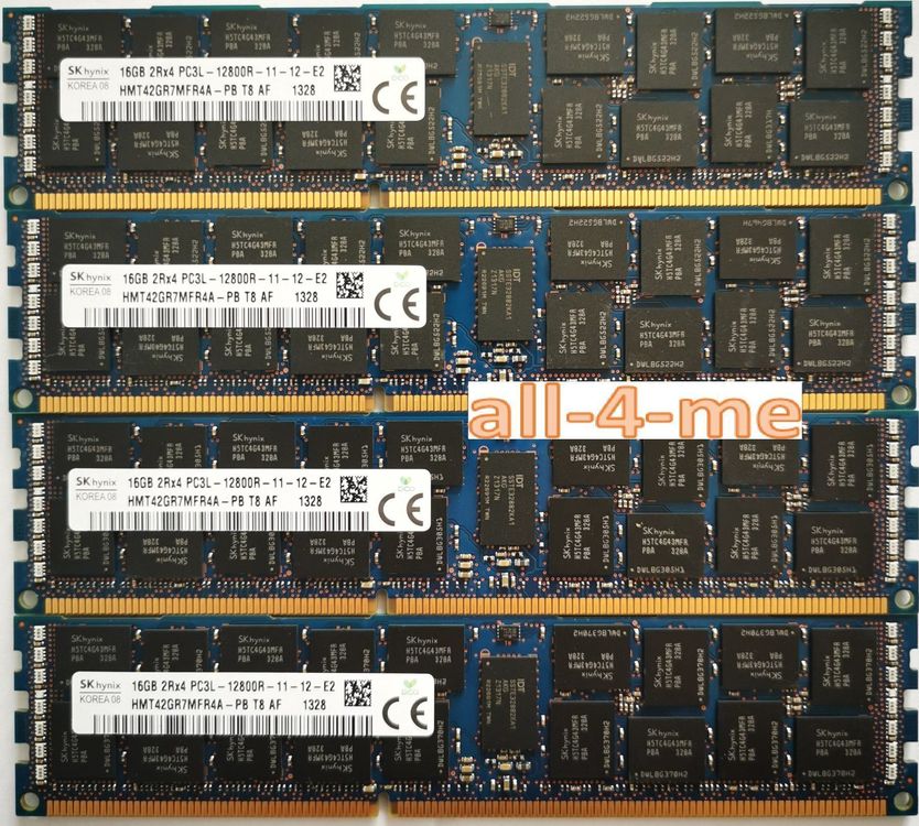 Kit RAM Serveur Micron 32 Go (2x16Go) DDR3-1600 ECC REG - PC3-12800R, 240-PIN - NEUF
