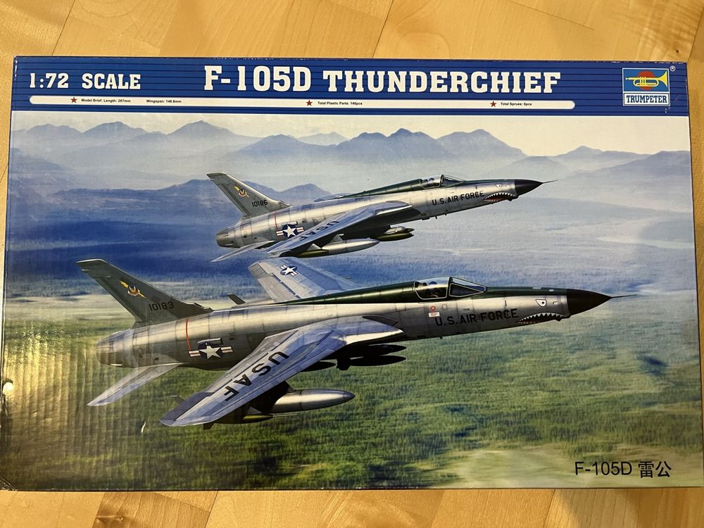 Trumpeter-avión De Combate Thunderchief F105D De EE. UU. 01617