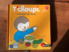 Livre T'choupi mange de tout Nathan illustré Thierry Courtin