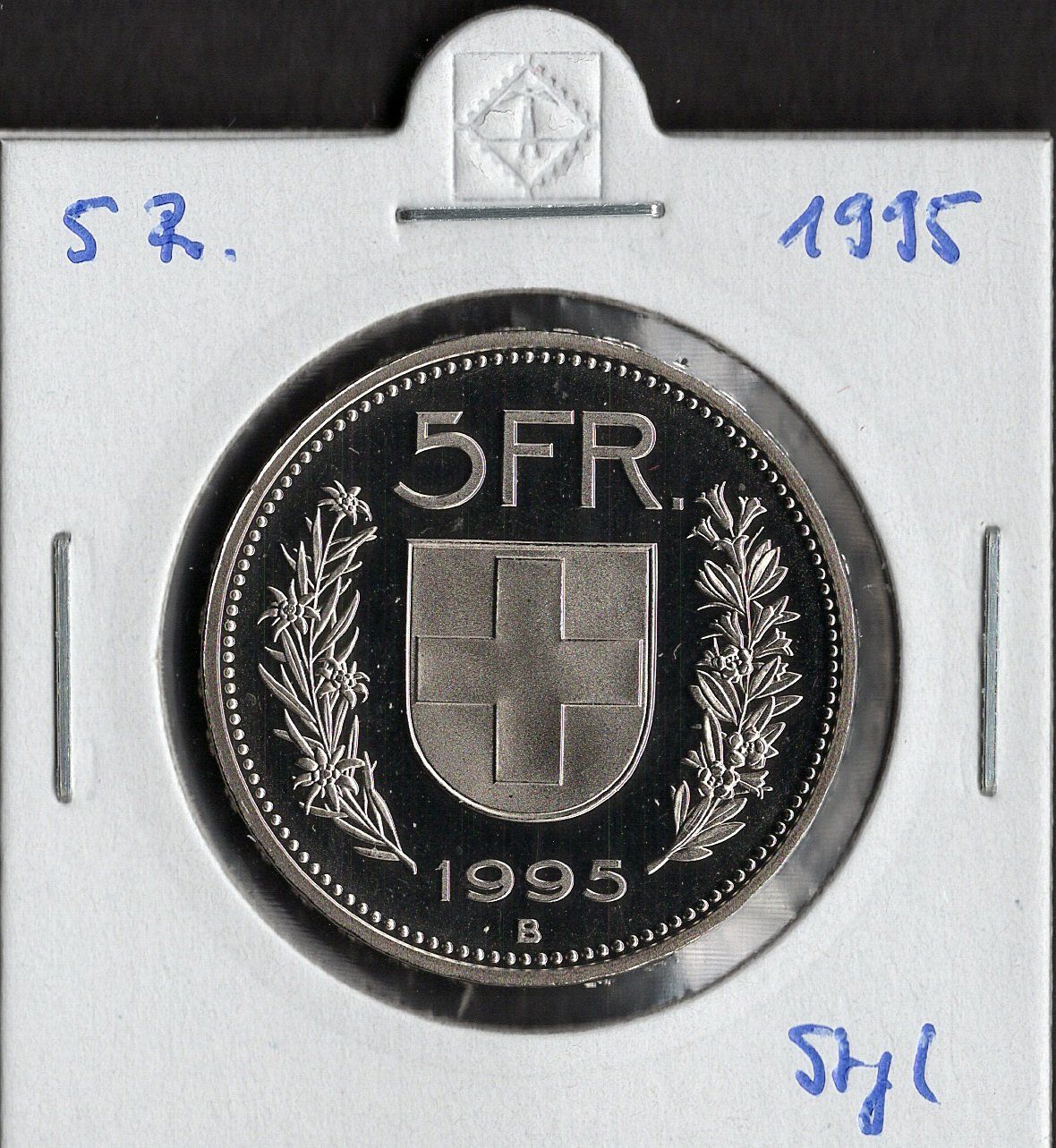 Tutti le monete: 5 Franken 1995 stgl. – Nuovo (secondo la descrizione) da Alpnach Dorf venduto da Colibri126