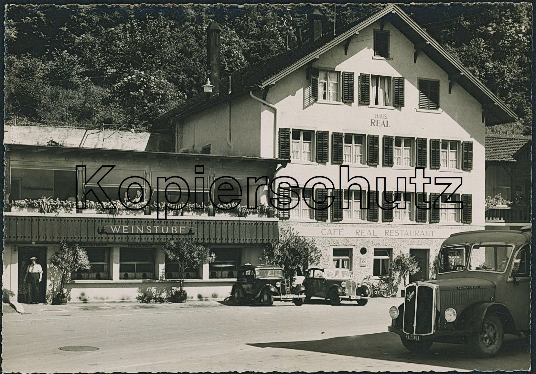 Cartoline postali: FL Vaduz - Auto - Bus - Saurer – Usato da Schindellegi venduto da dolpitz