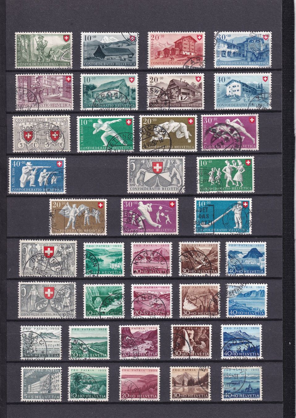 Tutti i francobolli: Pro Patria 1938-1960 – Usato da Rotkreuz venduto da sheyenne72 1