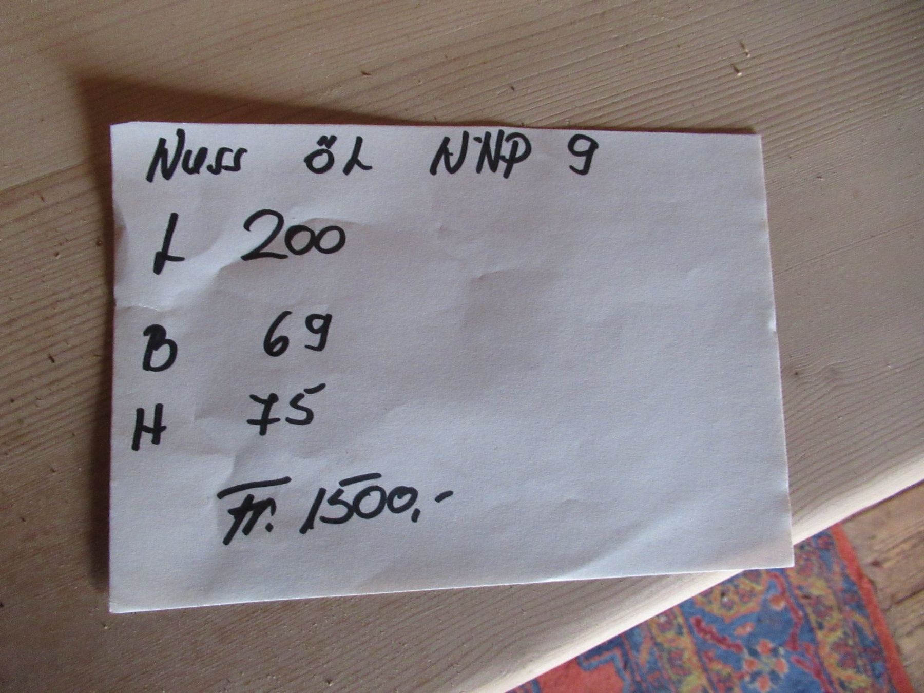 Tische: Beizentisch (Nuss/200) – Neu (gemäss Beschreibung) aus Berg SG von Pizza58 7