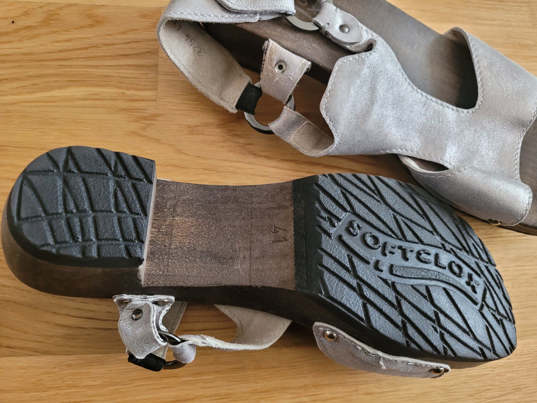 Softclox Scarpe da donna: Softclox silber Sandalen – Usato da Zürich venduto da nkem13 2