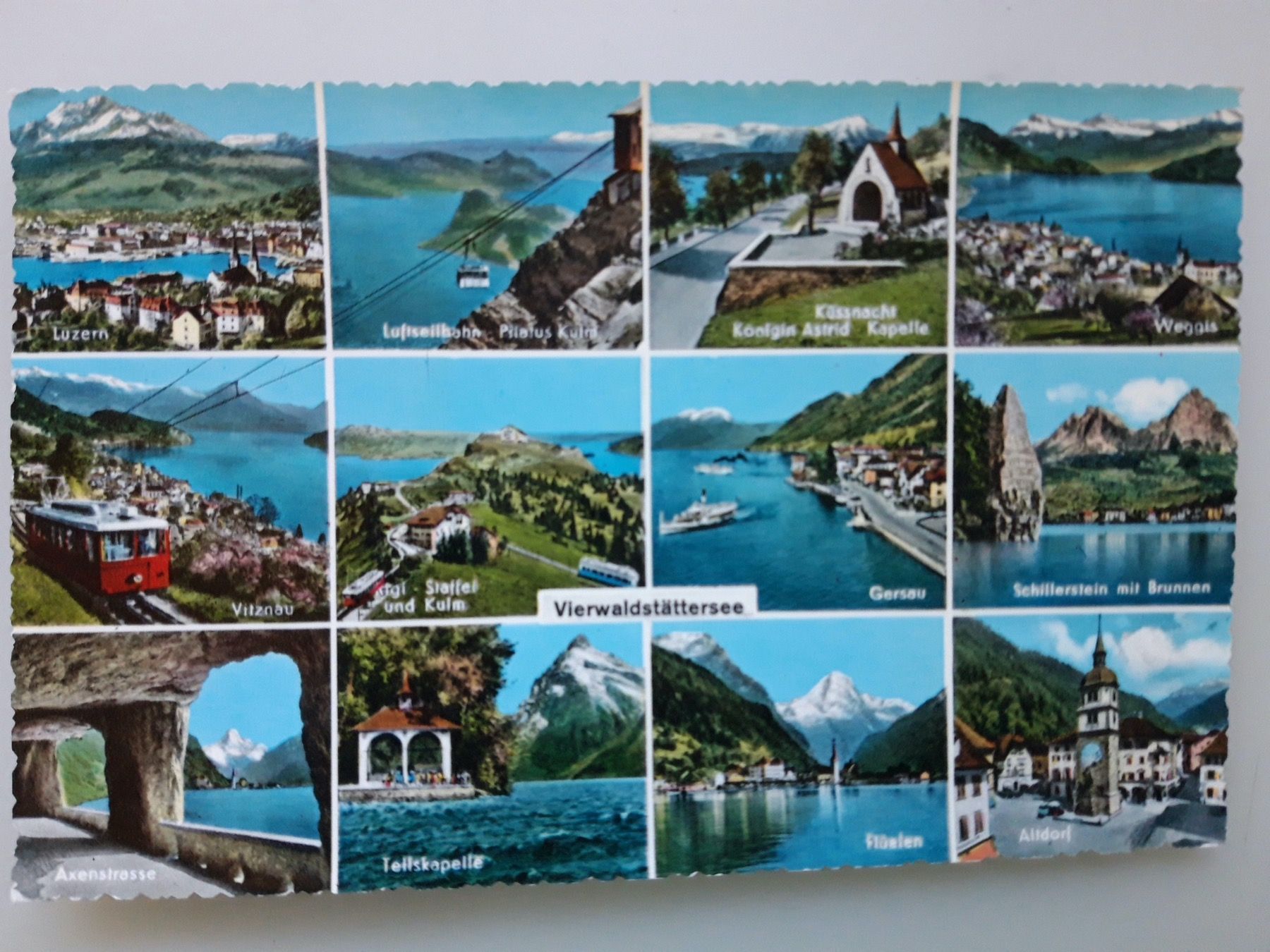 Cartoline postali: Vierwaldstättersee – Usato da Sargans venduto da nicsam1815
