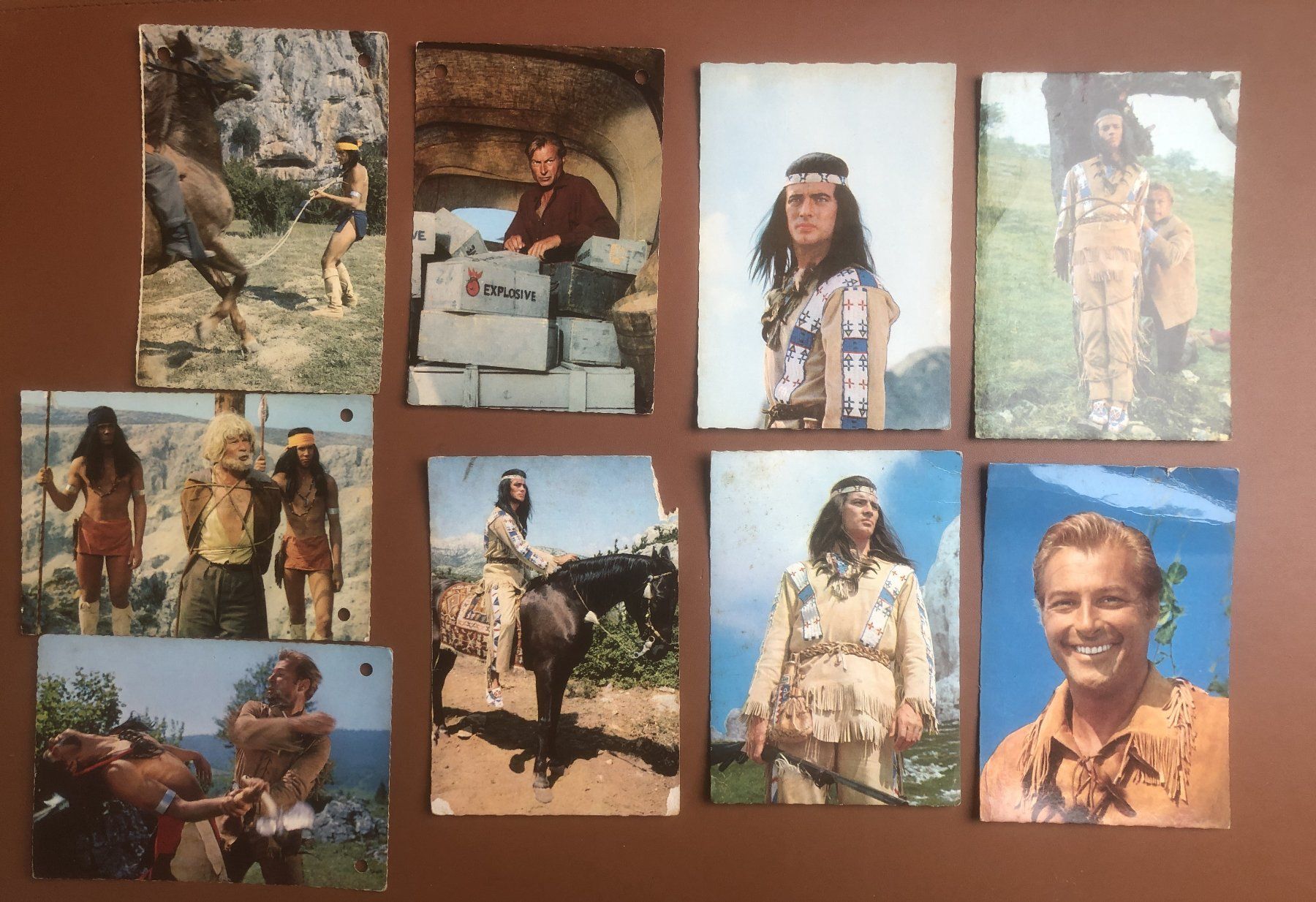 Ansichtskarten: 9 Filmpostkarten Winnetou 1 – Gebraucht aus Erlinsbach SO von Elmslie 2