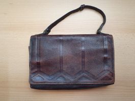 Antike Leder Handtasche ca. 100-jährig