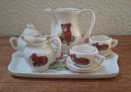 Miniatur Service mit Bärenmotiv