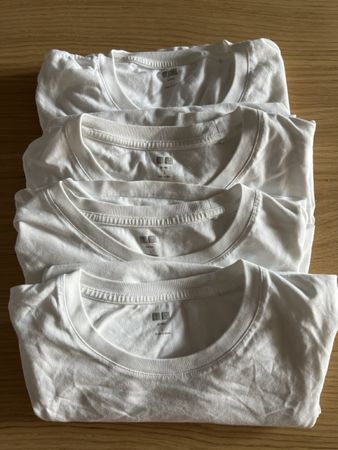 Uniqlo T-Shirts Weiss Grösse L 4er Pack 