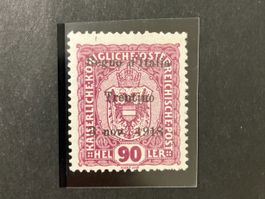 Trentino, Mi14, **, rotkarmin, sign. Diena, KP 1500.--