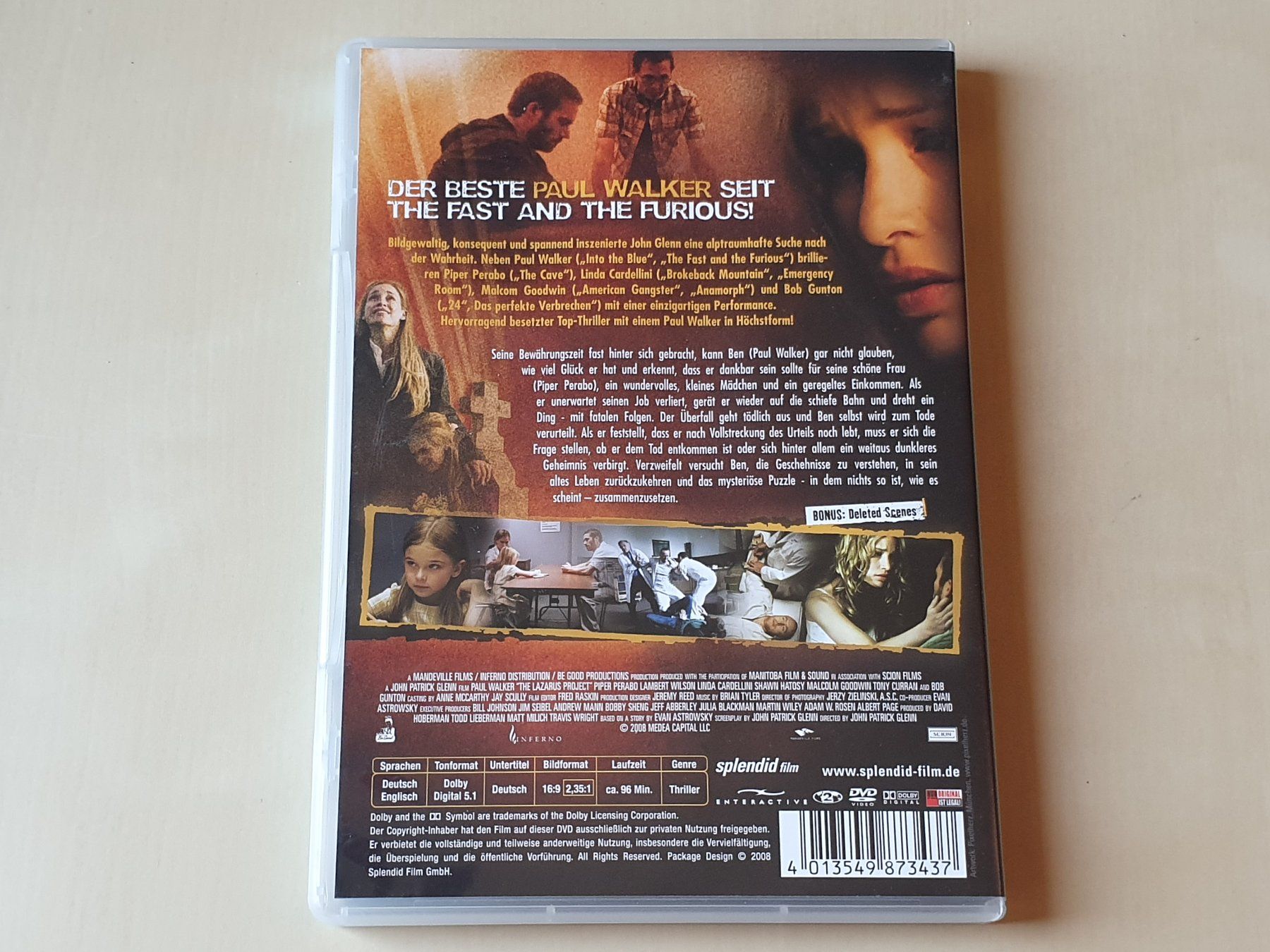 Alle DVDs: Das Lazarus Projekt – Gebraucht aus Stansstad von collectorsshop 1