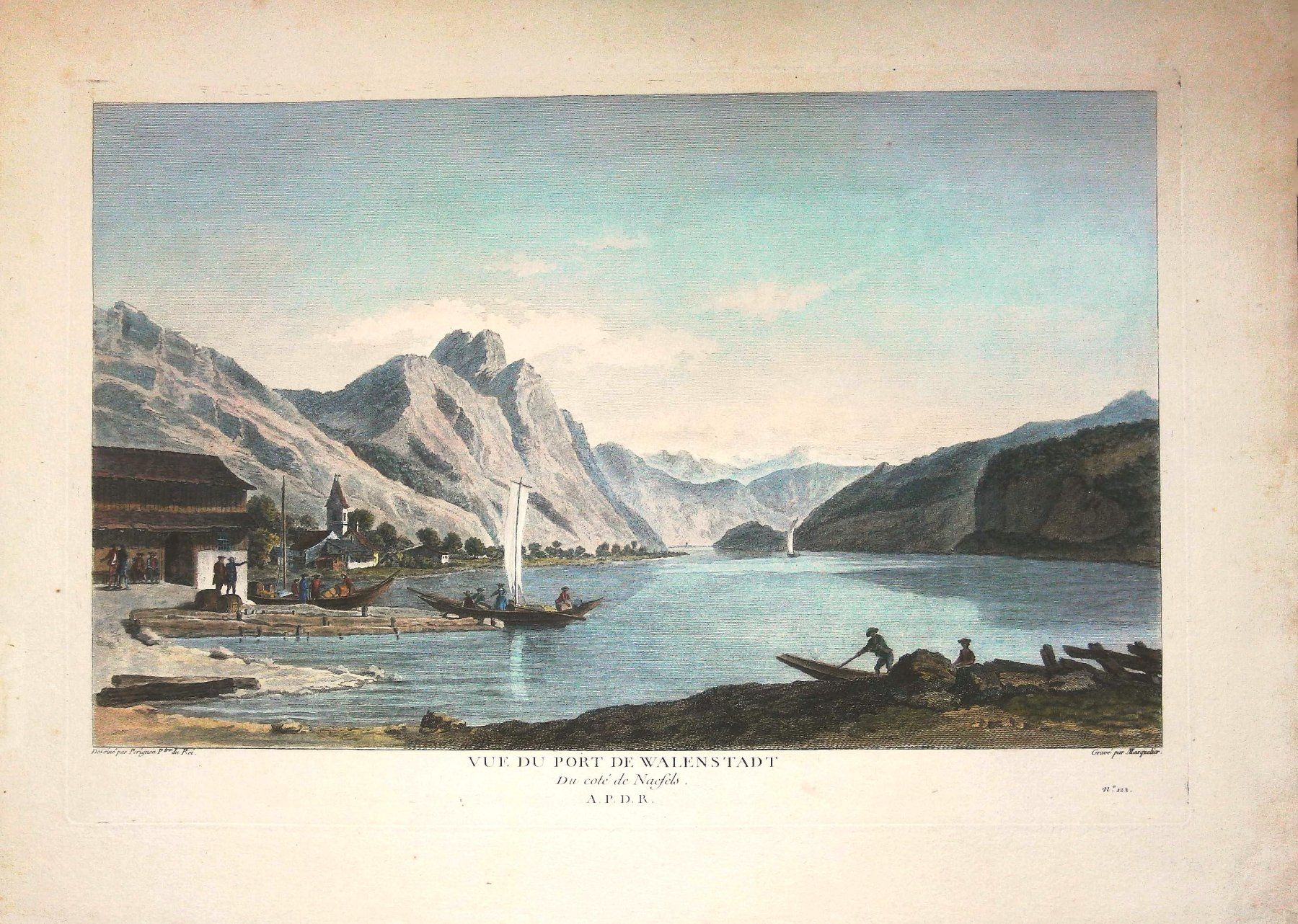 Incisioni: Weesen Originalkupferstich 1780 – Usato da Rafz venduto da Helvet32