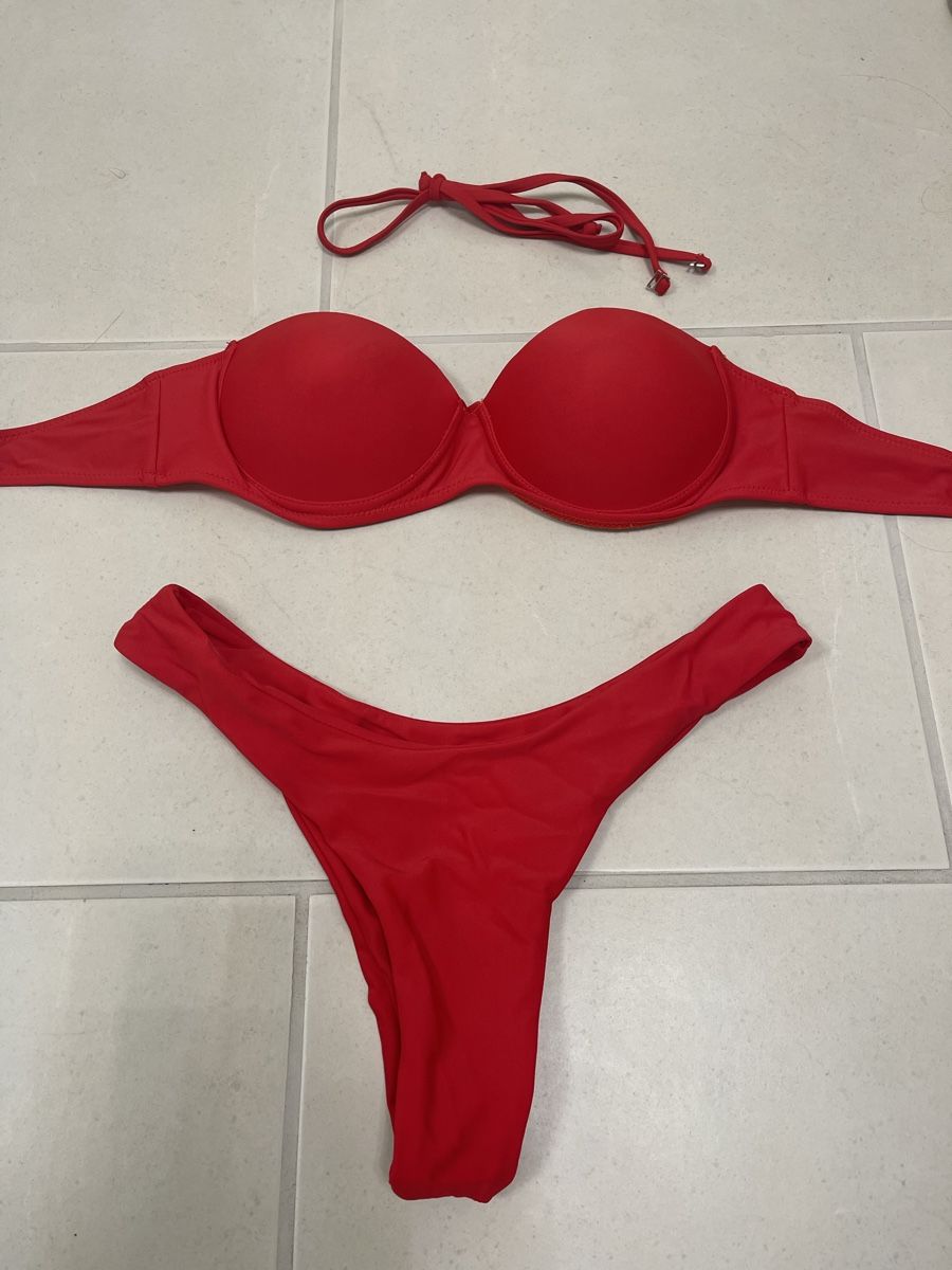 Costumi da bagno & Bikini: Neu Bikini in Rot mit Bügel Gr M – Nuovo e nell'imballaggio originale da Bassersdorf venduto da Sandy456 1