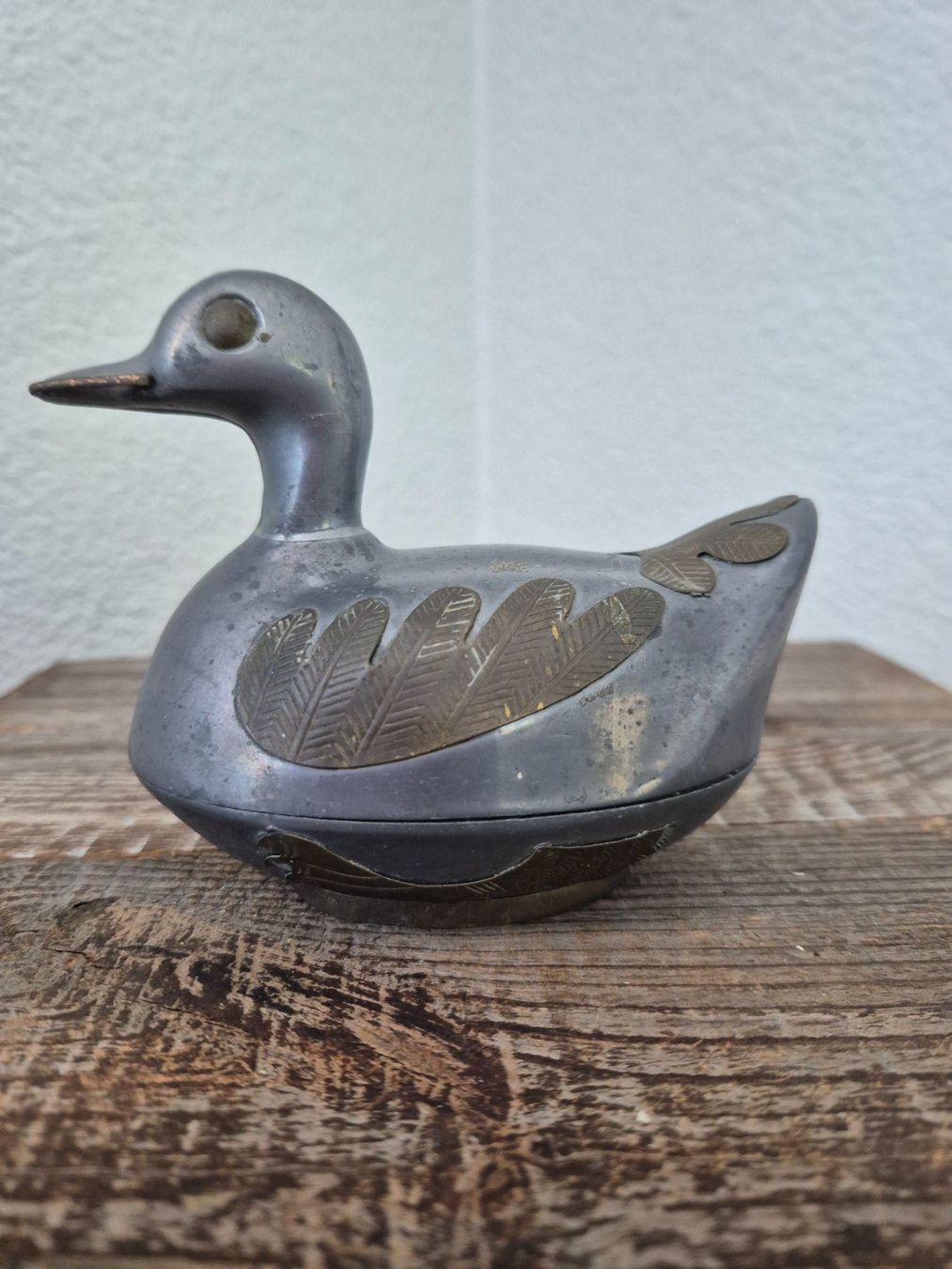 Statuette: Antike Enten Dose  / 500 Gramm schwer – Usato da Berg SG venduto da Bolle01