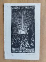 Exlibris Künstler unbekannt - Orig. Holzschnitt signiert
