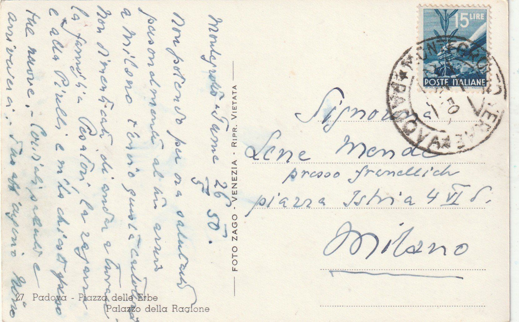Cartes postales: Padua – D'occasion à Lumbrein par made02 1