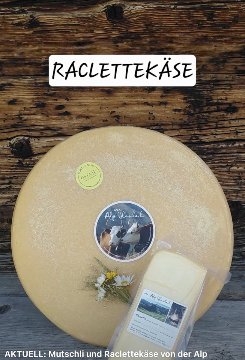 Cibi & Specialità: Alpkäse Raclette – Nuovo e nell'imballaggio originale da Gelterkinden venduto da Aischas