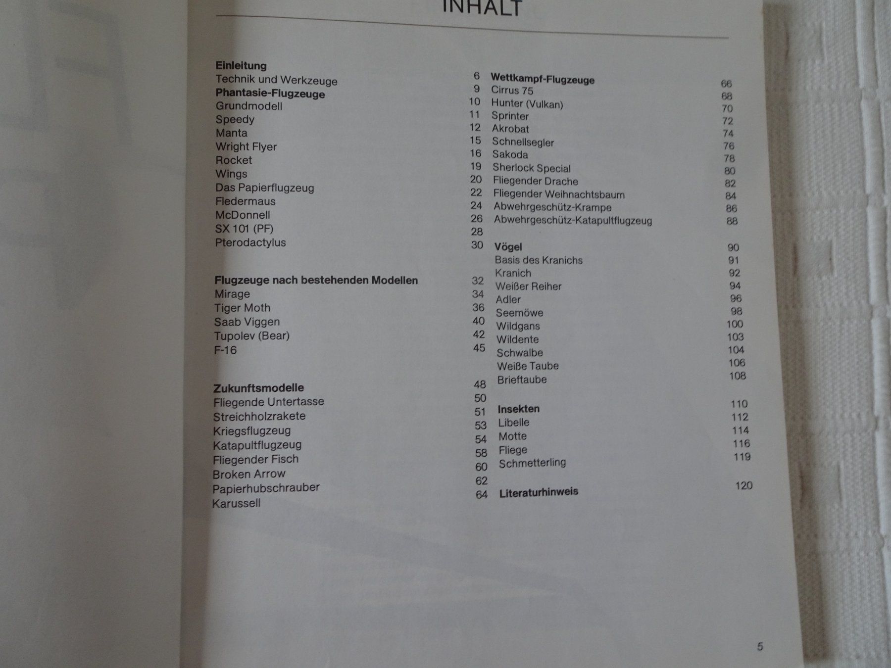 Bücher: Flieger aus Papier – Gebraucht aus Bünzen von Tango33A 1