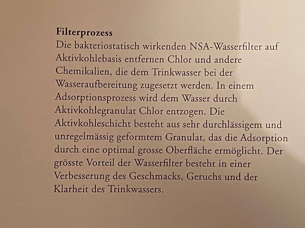 Sanitari: Wasserfilter auf Aktivkohlebasis – Usato da Egliswil venduto da aquastar123 2