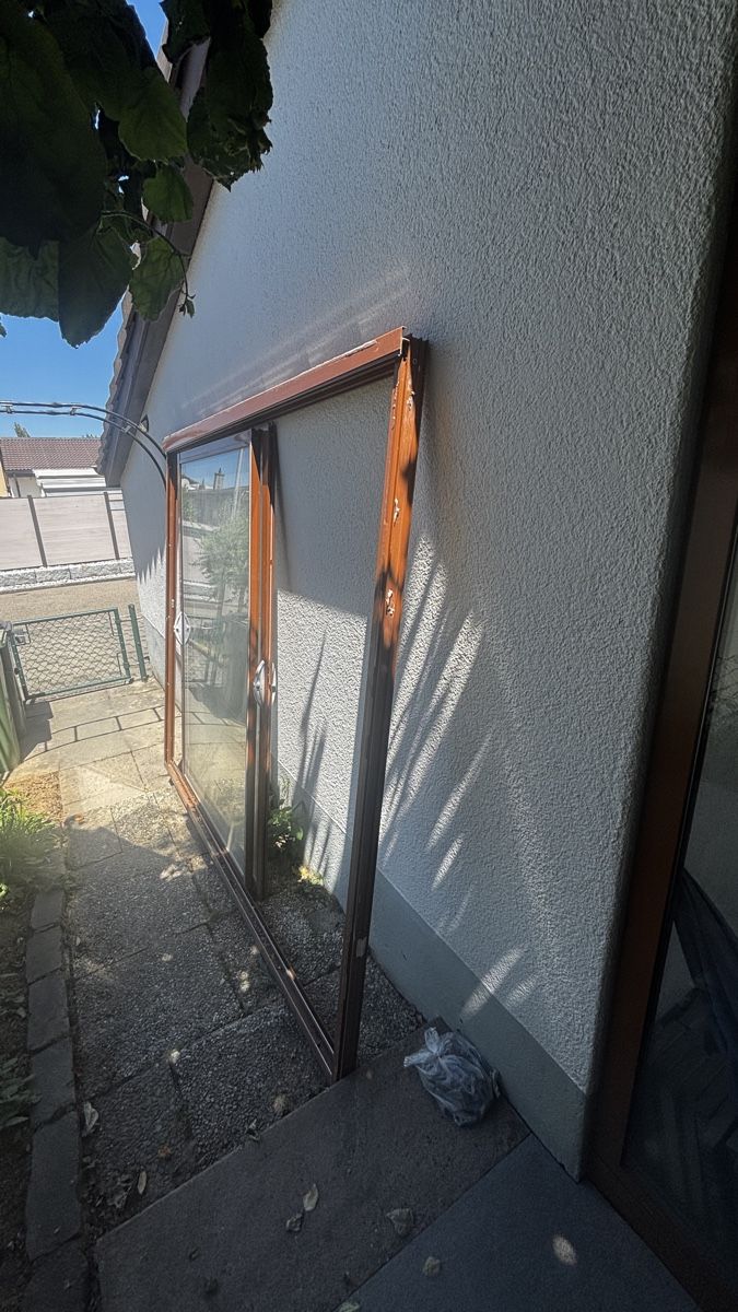 Porte: Doppel Glasschiebetüre mit Rahmen – Usato da Wynau venduto da Panka0